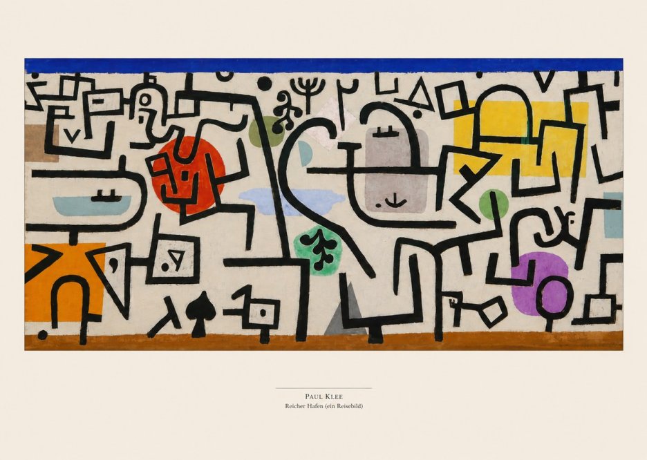 Paul Klee Reicher Hafen (Ein Reisebild) I No5 - Juliste