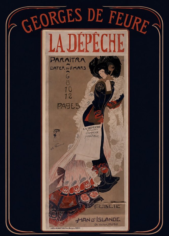 Georges de Feure La Dépêche II No3 - Juliste