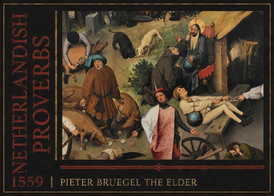 Pieter Bruegel Netherlandish Proverbs IV No4 - Juliste