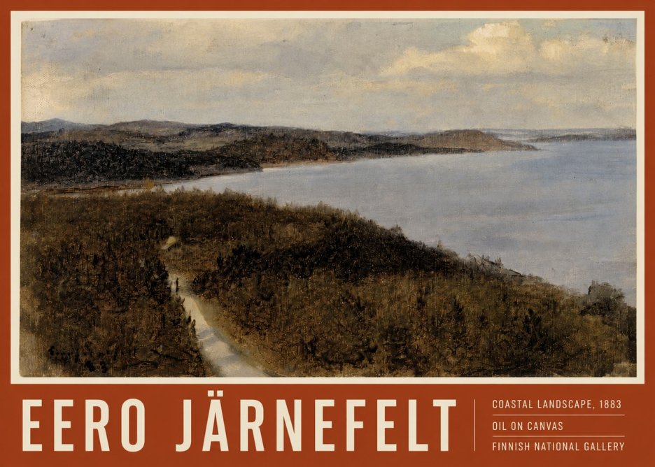 Eero Järnefelt Coastal Landscape, 1883 No4 - Juliste