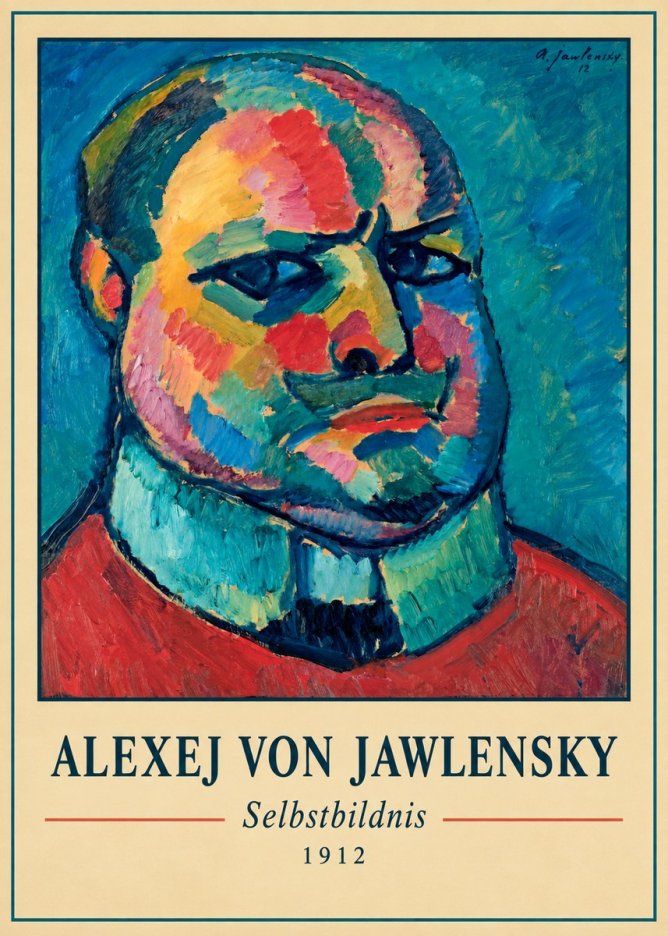 Alexej von Jawlensky Selbstbildnis No1 - Juliste