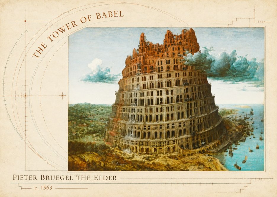 Pieter Bruegel The Tower of Babel III No5 - Juliste