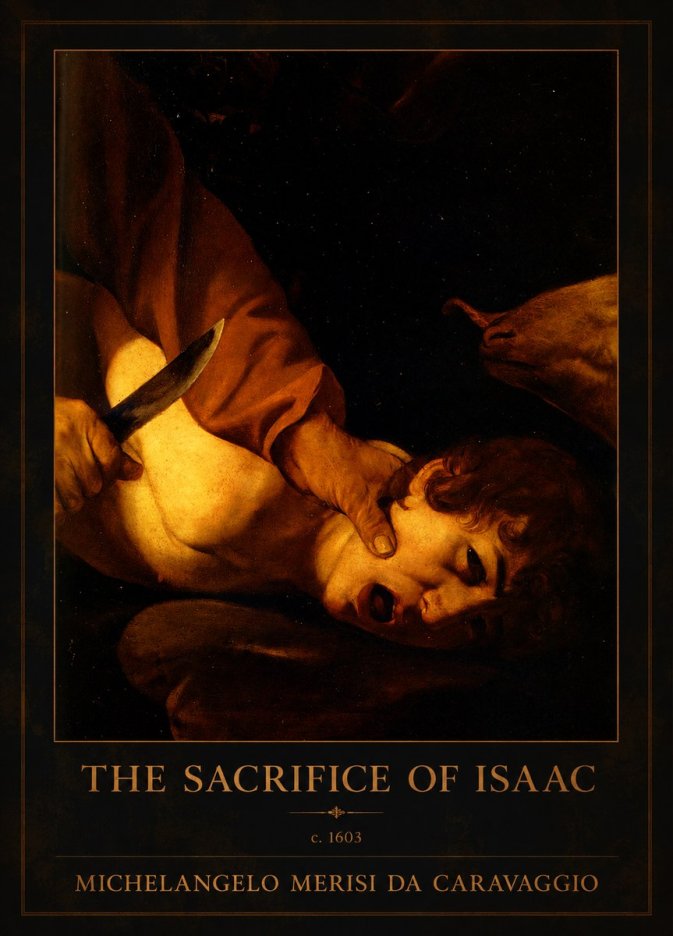Michelangelo Merisi da Caravaggio The Sacrifice of Isaac II No1 - Juliste