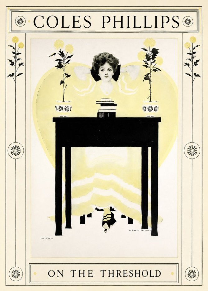 Coles Phillips On the Threshold No1 - Juliste