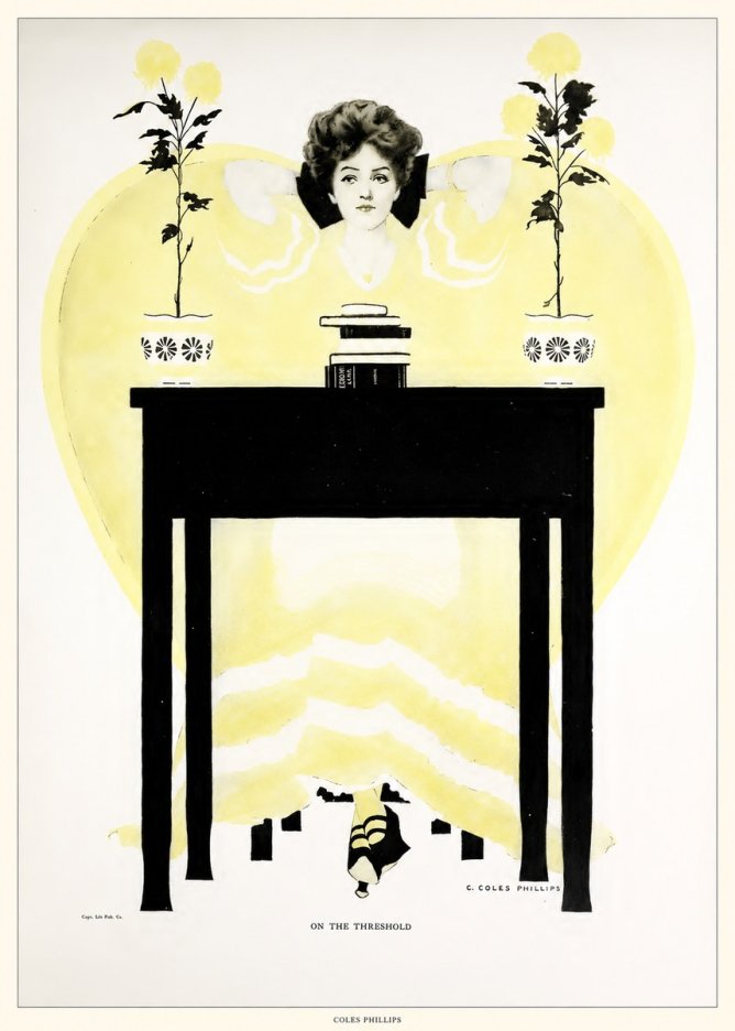 Coles Phillips On the Threshold No6 - Juliste
