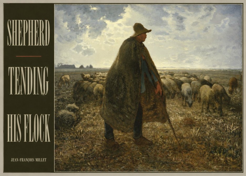 Jean-François Millet Shepherd Tending His Flock No4 - Juliste
