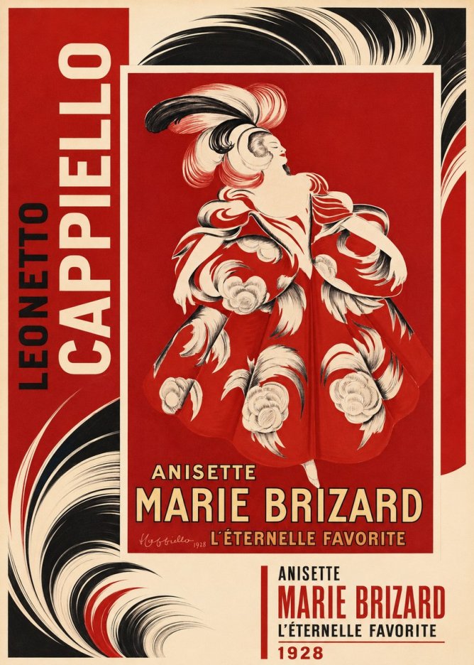 Leonetto Cappiello Ansette Marie Brizard - L'éternelle Favorite No2 - Juliste