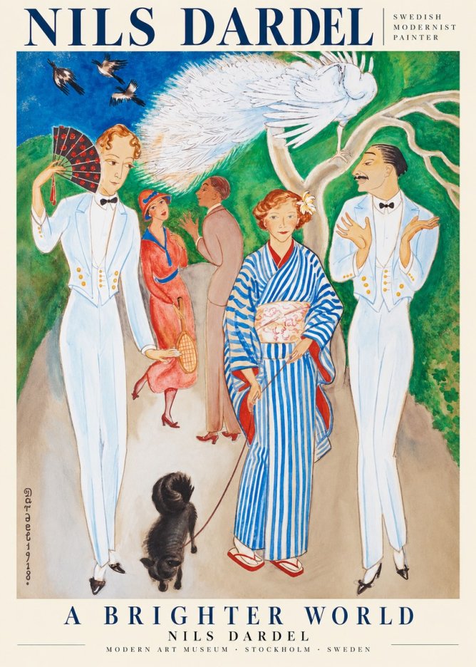 Nils Dardel A Brighter World No1 - Juliste