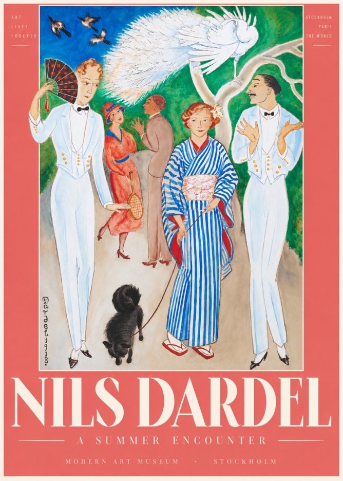 Nils Dardel A Brighter World No4 - Juliste