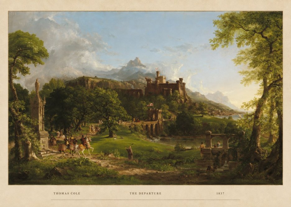 Thomas Cole The Departure II No4 - Juliste