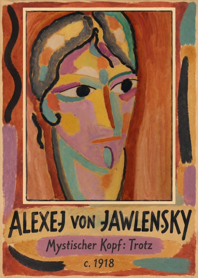 Alexej von Jawlensky Mystischer Kopf: Trotz No1 - Juliste