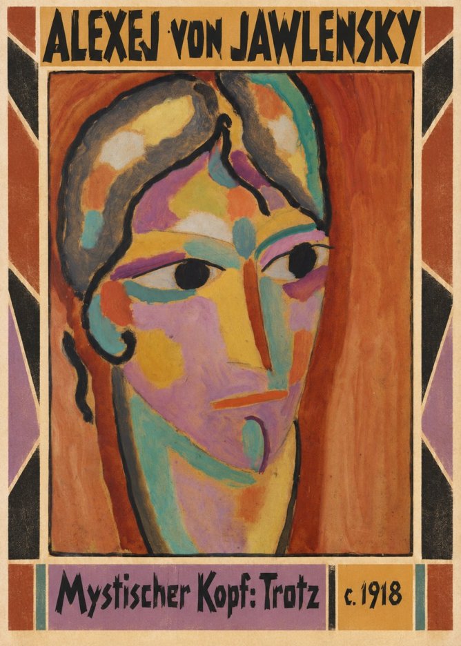 Alexej von Jawlensky Mystischer Kopf: Trotz No3 - Juliste