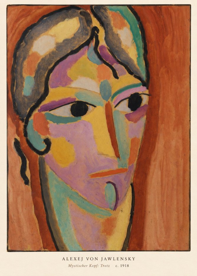 Alexej von Jawlensky Mystischer Kopf: Trotz No5 - Juliste