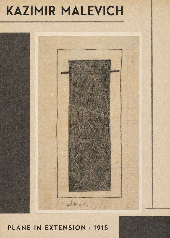 Kazimir Malevich Plane in Extension No1 - Juliste