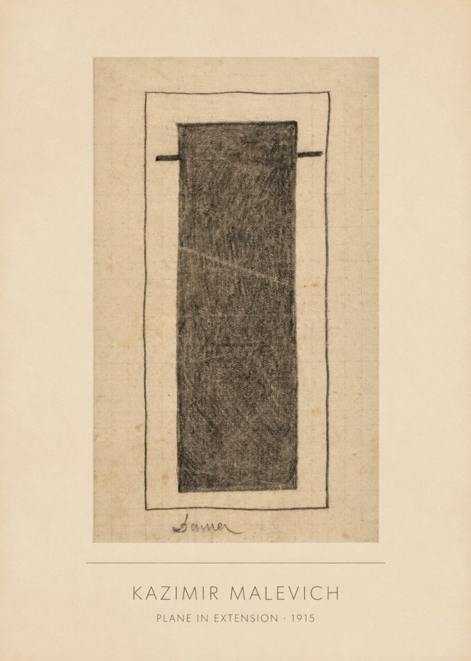 Kazimir Malevich Plane in Extension No4 - Juliste