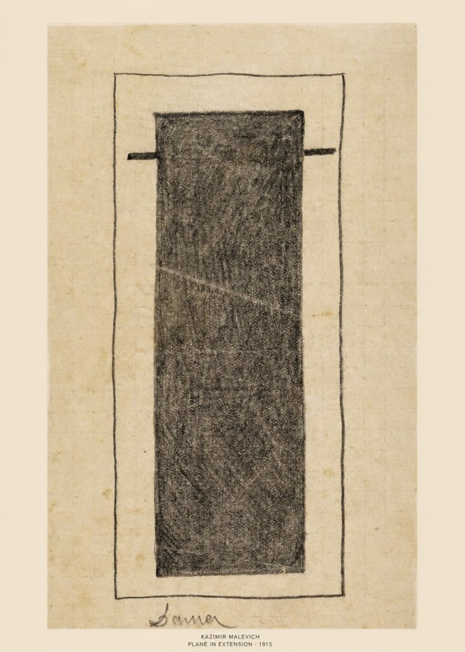 Kazimir Malevich Plane in Extension No5 - Juliste