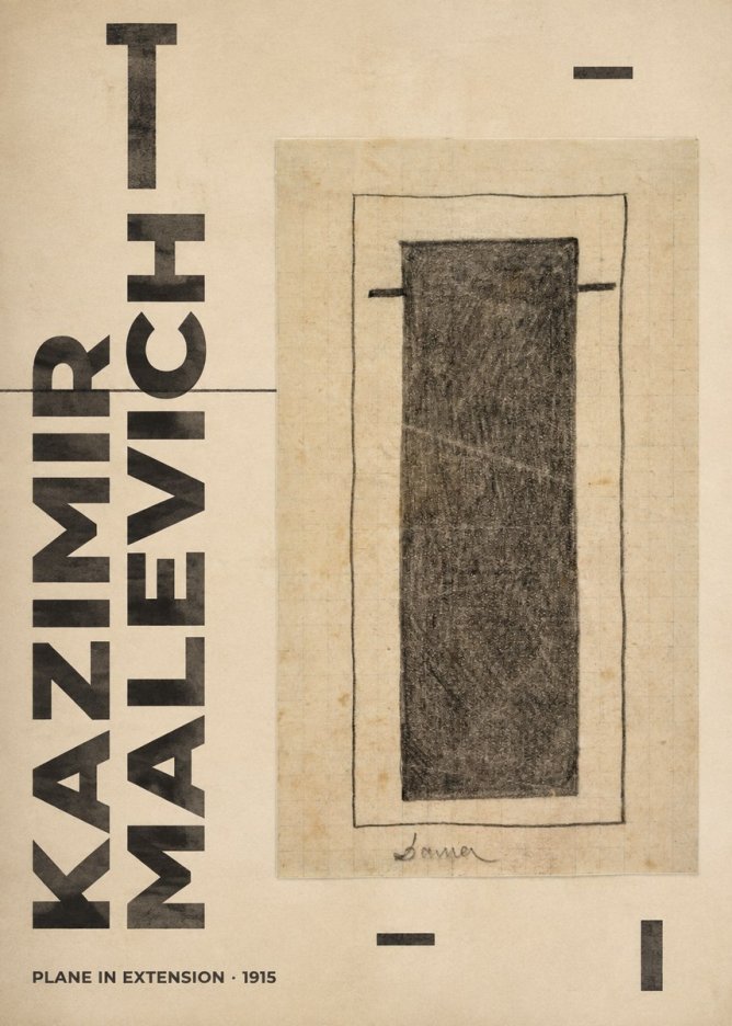 Kazimir Malevich Plane in Extension No6 - Juliste