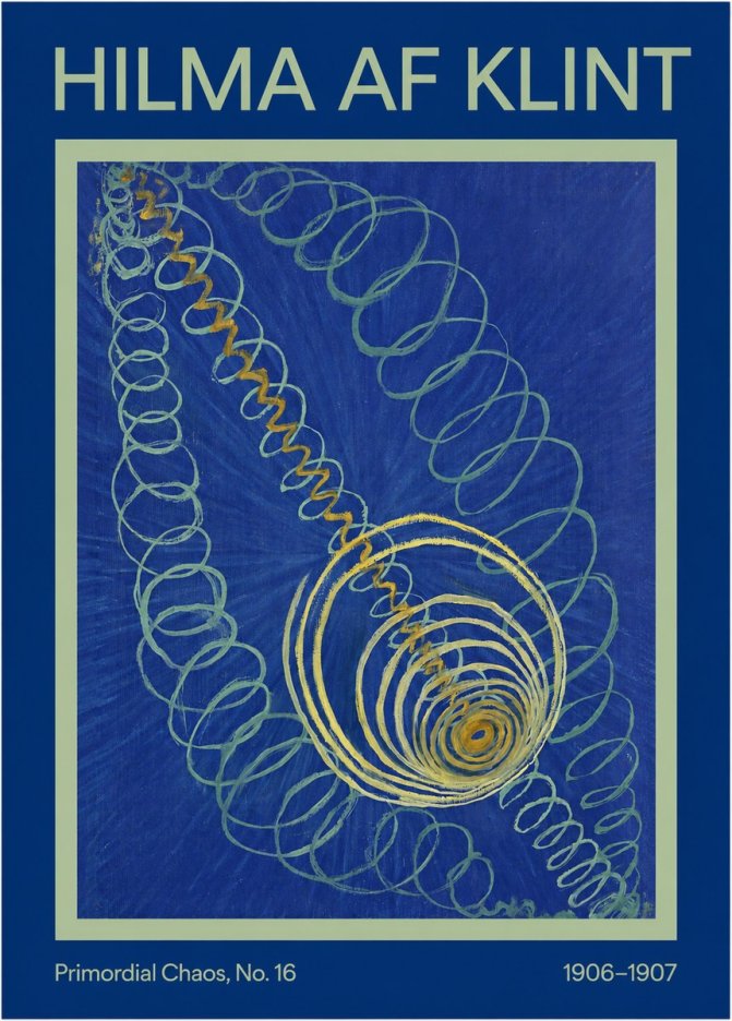 Hilma af Klint Primordial Chaos, No. 16 No1 - Juliste