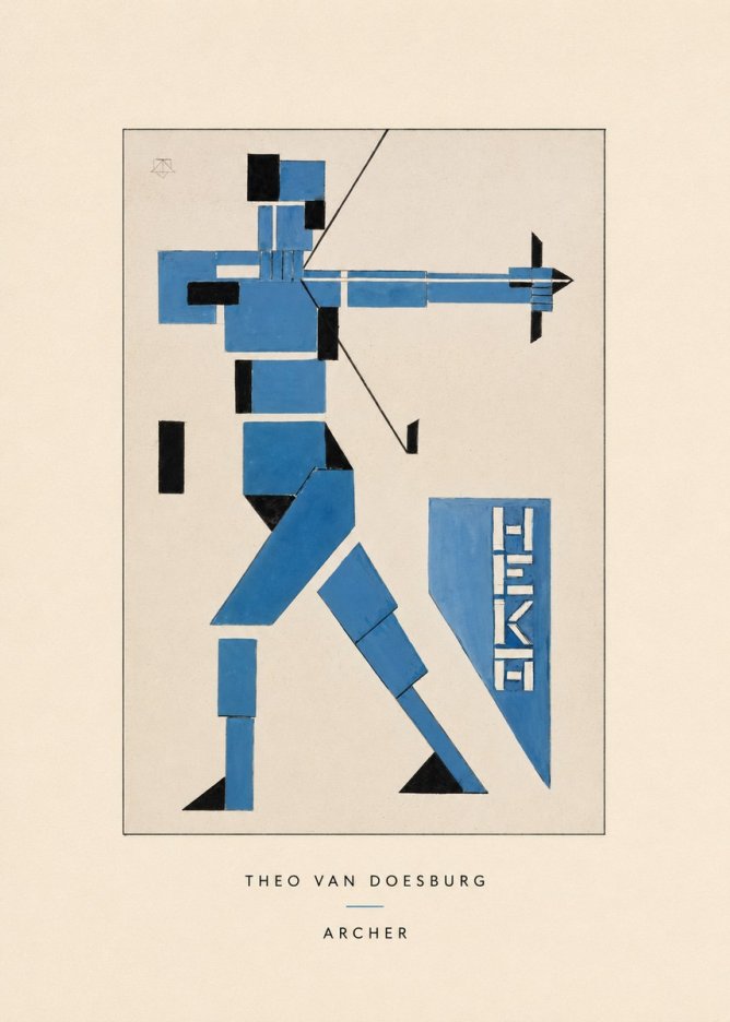 Theo van Doesburg Archer No4 - Juliste
