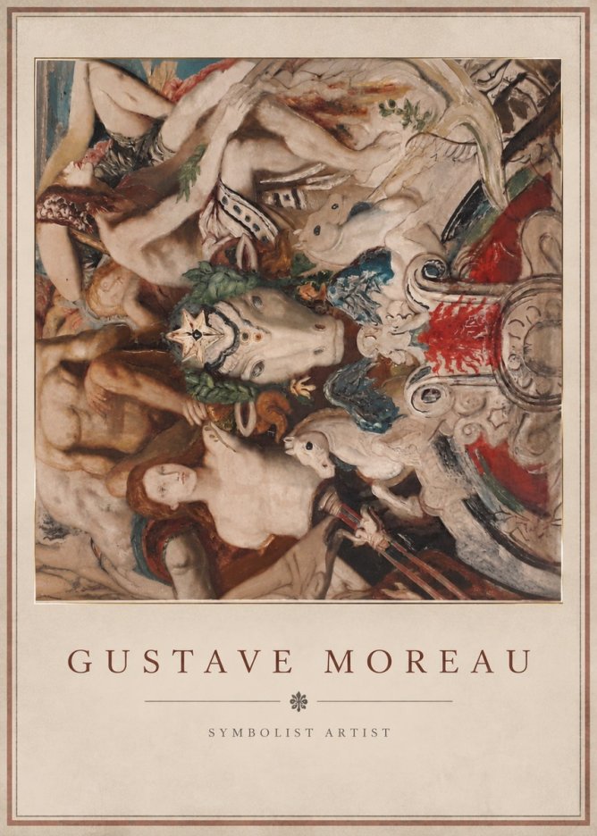 Gustave Moreau Mythological Composition No3 - Juliste