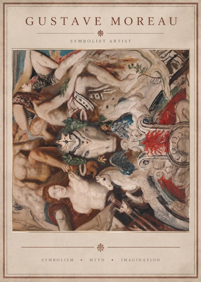 Gustave Moreau Mythological Composition No4 - Juliste