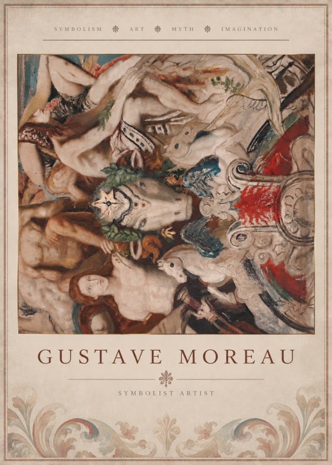 Gustave Moreau Mythological Composition No5 - Juliste