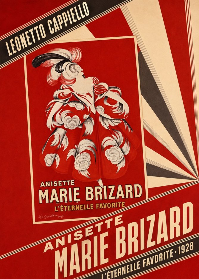 Leonetto Cappiello Anisette Marie Brizard - L'éternelle Favorite No6 - Juliste