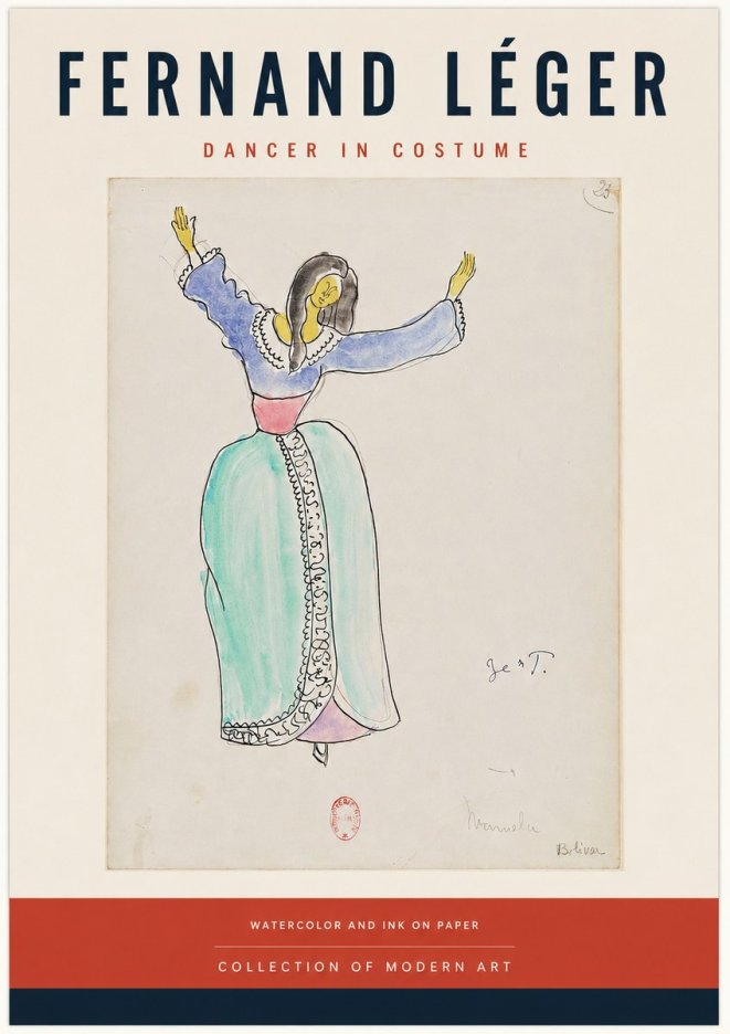Fernand Léger Manuela Bolívar I No4 - Juliste
