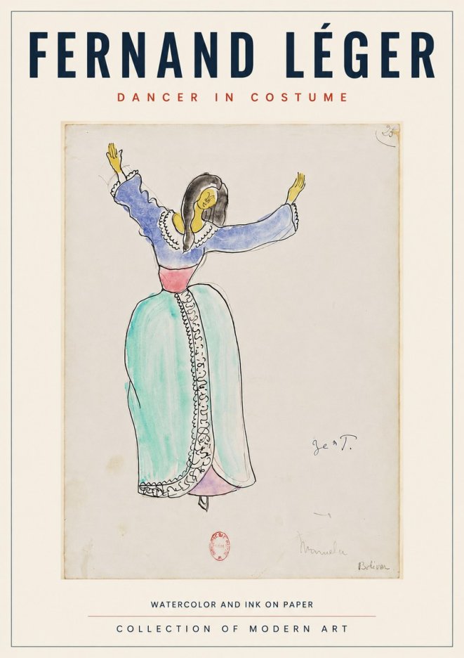 Fernand Léger Manuela Bolívar I No5 - Juliste