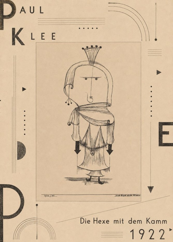 Paul Klee Die Hexe Mit Dem Kamm No5 - Juliste