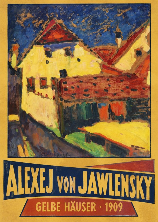 Alexej von Jawlensky Gelbe Häuser No3 - Juliste