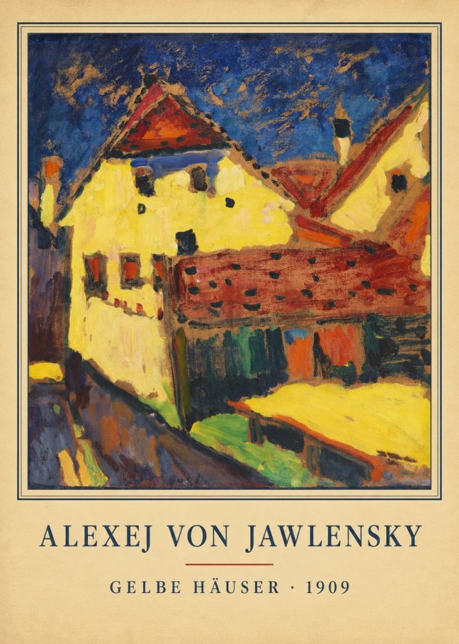 Alexej von Jawlensky Gelbe Häuser No4 - Juliste