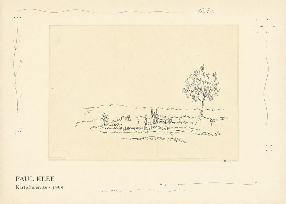 Paul Klee Kartoffelernte · 1909 No3 - Juliste