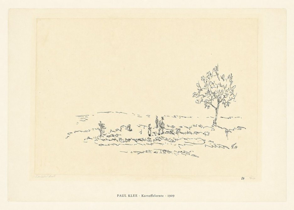 Paul Klee Kartoffelernte · 1909 No6 - Juliste