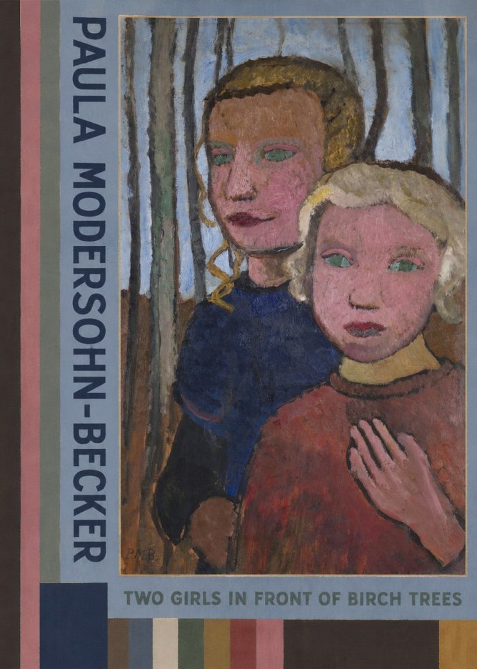 Paula Modersohn-Becker Two Girls in Front of Birch Trees No2 - Juliste