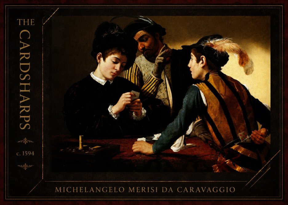 Michelangelo Merisi da Caravaggio The Cardsharps II No2 - Juliste