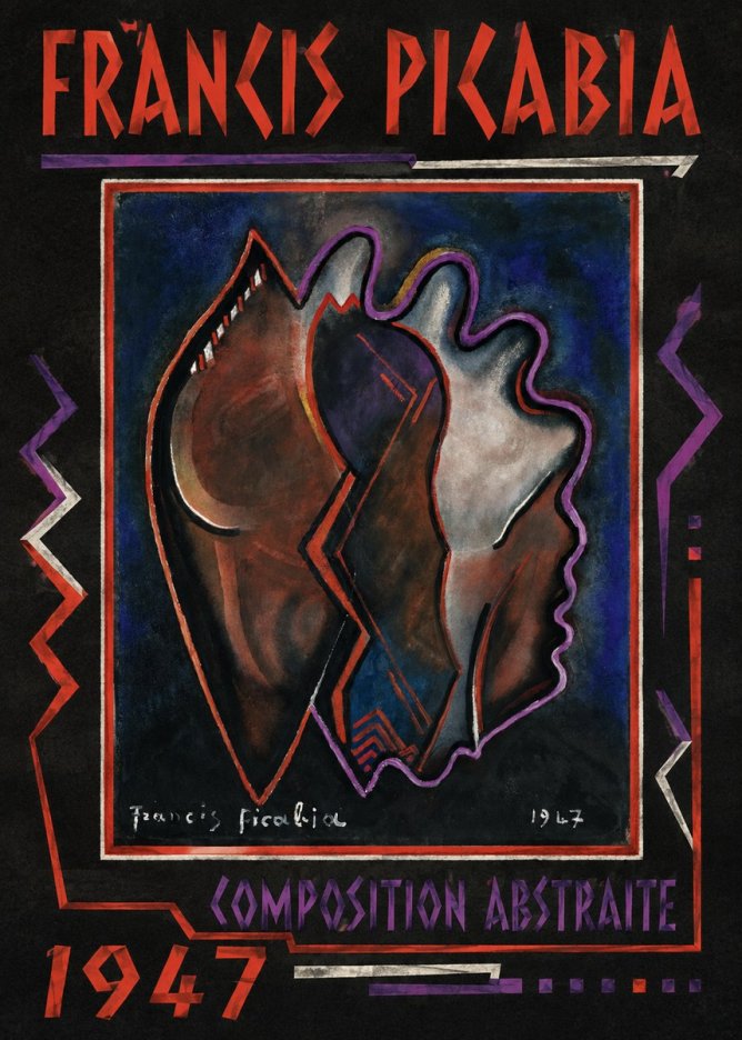 Francis Picabia Composition Abstraite No1 - Juliste