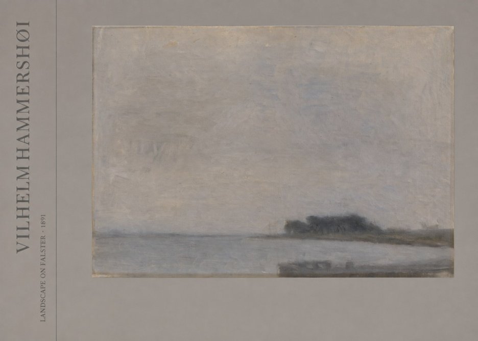 Vilhelm Hammershøi Landscape on Falster No2 - Juliste