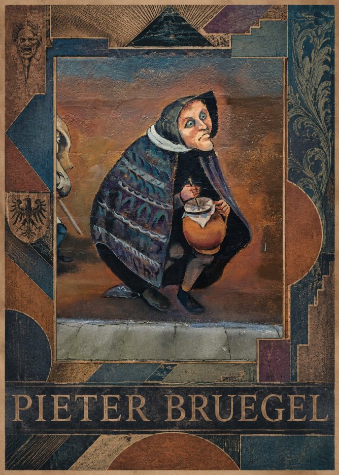 Pieter Bruegel The Beggar Woman with Jug No3 - Juliste