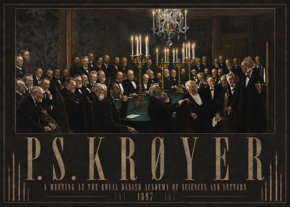 P.S. Krøyer A Meeting at the Royal Danish Academy of Sciences and Letters No3 - Juliste