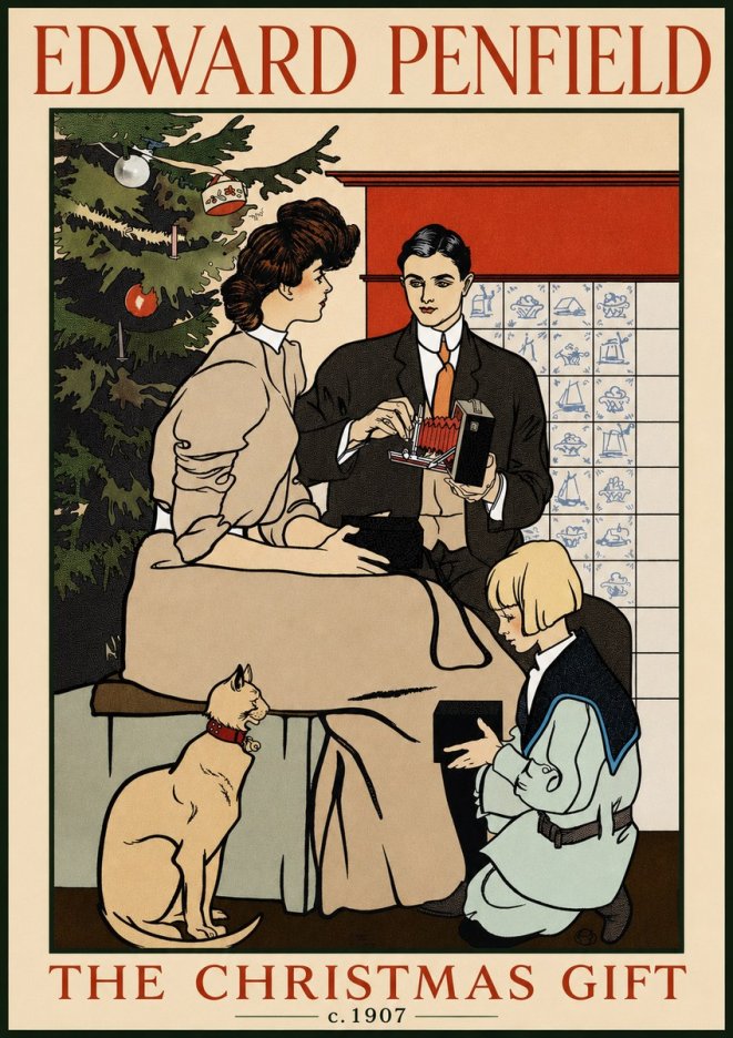 Edward Penfield The Christmas Gift No3 - Juliste