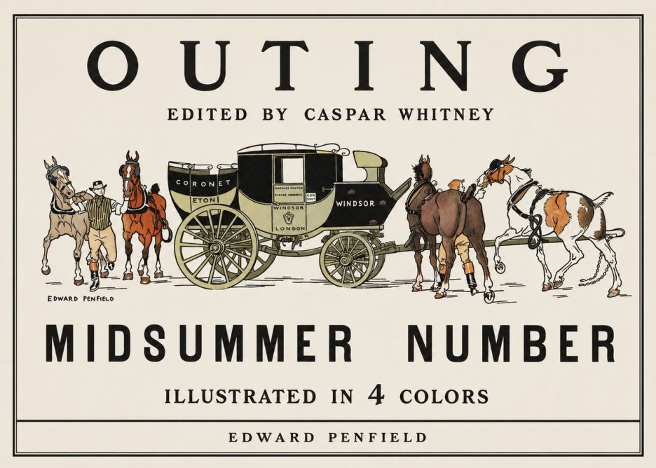 Edward Penfield Outing - Midsummer Number No1 - Juliste
