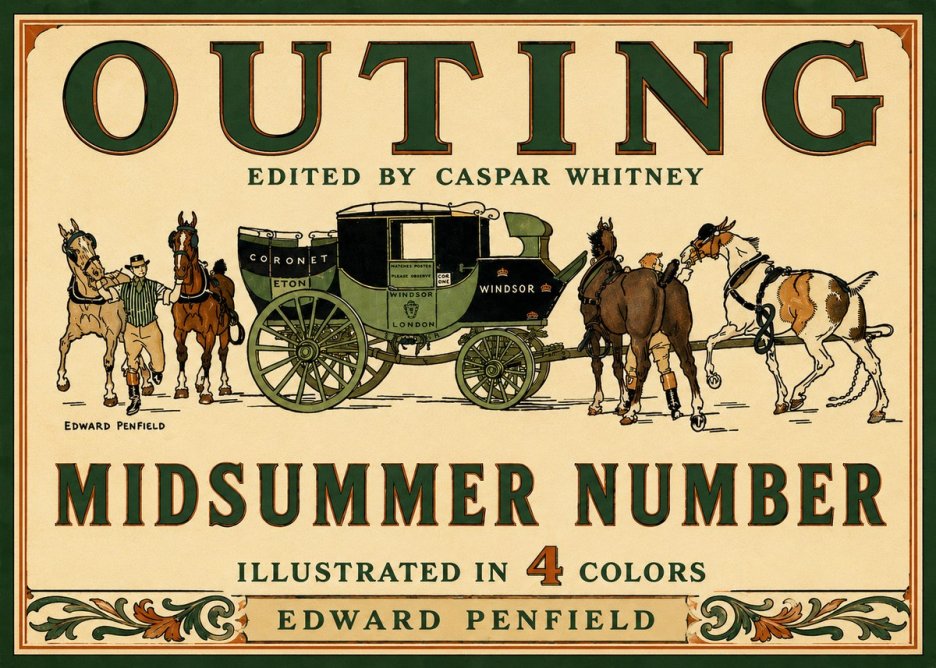 Edward Penfield Outing - Midsummer Number No6 - Juliste