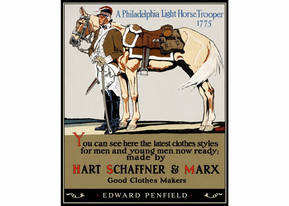 Edward Penfield A Philadelphia Light Horse Trooper 1775 No1 - Juliste