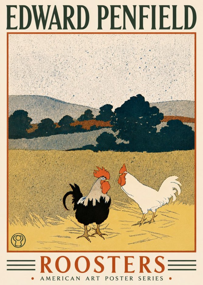 Edward Penfield Roosters No6 - Juliste