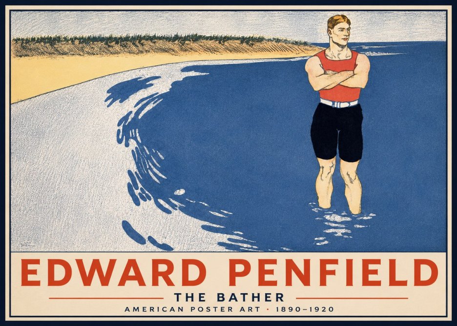 Edward Penfield The Bather No2 - Juliste
