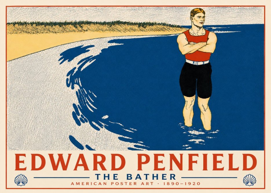 Edward Penfield The Bather No5 - Juliste
