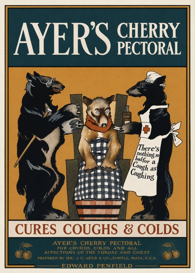 Edward Penfield Ayer's Cherry Pectoral No1 - Juliste