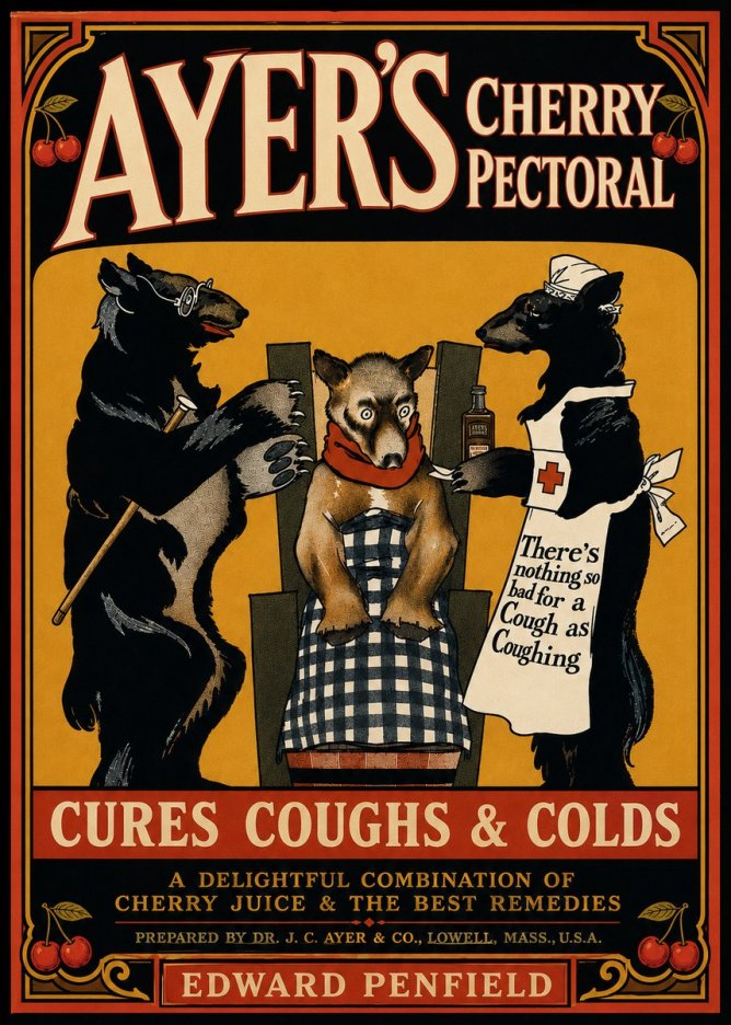 Edward Penfield Ayer's Cherry Pectoral No5 - Juliste