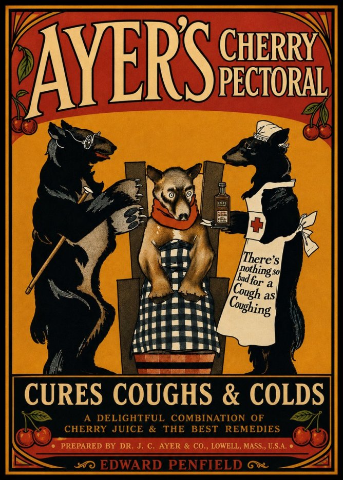 Edward Penfield Ayer's Cherry Pectoral No6 - Juliste